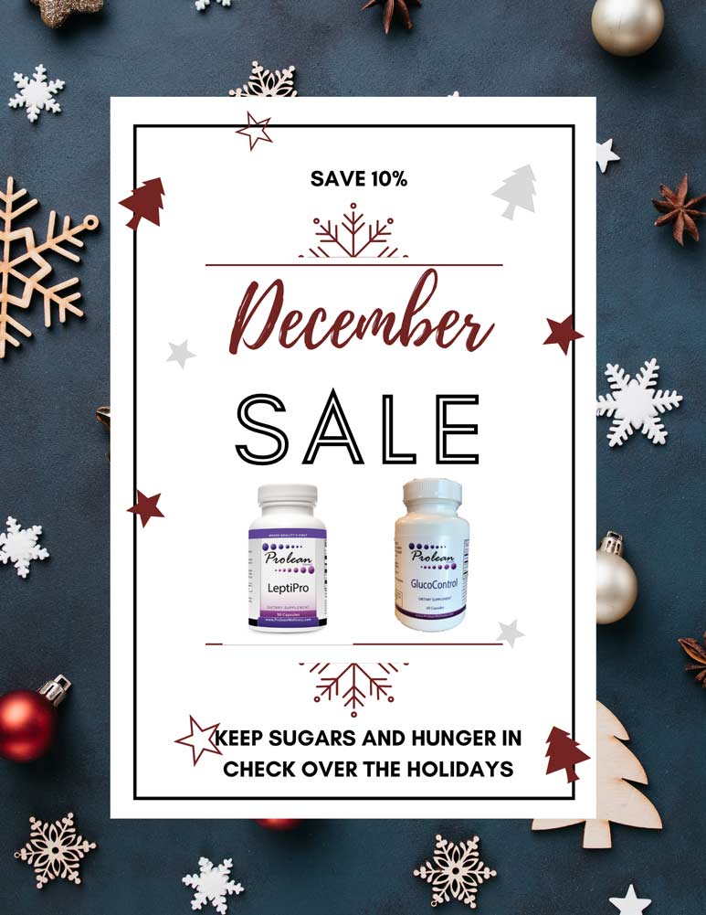 December GlucoControl and LeptiPro 10 percent off